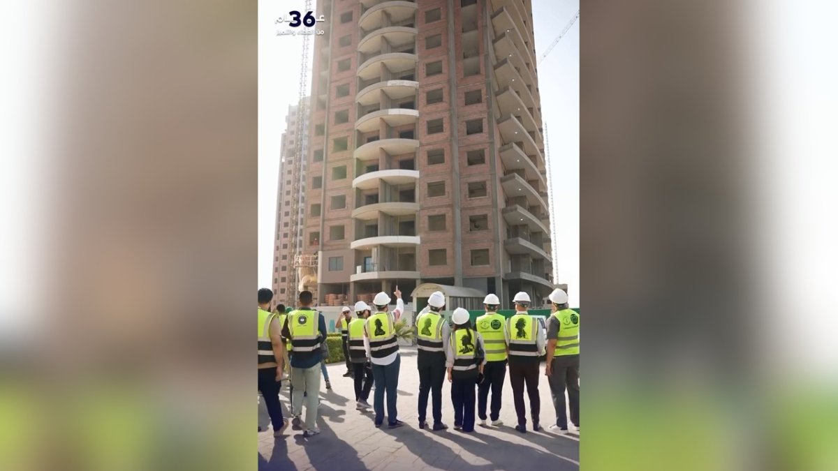 طلبة قسم هندسة تقنيات البناء والإنشاءات في زيارة ميدانية إلى أحد المشاريع الإنشائية